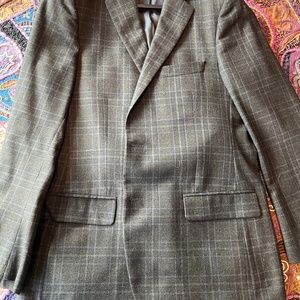 Brooks Brothers Saxon Wool Glen Plaid s/c 41L Fitzgerald